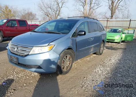 2011 Honda Odyssey Ex-L из США, поврежденный, VIN 5FNRL5H61BB025773